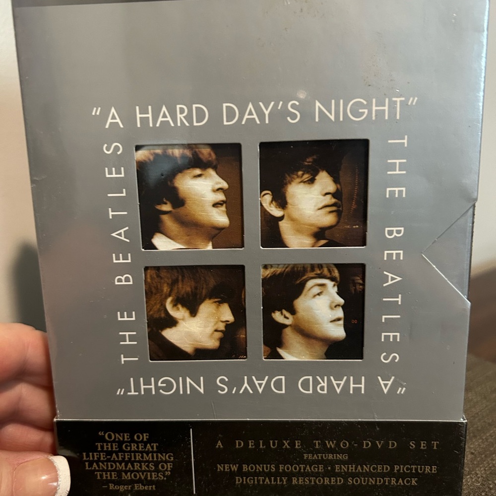 The Beatles Gray and Black DVD A Hard Day's Night